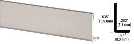 CRL Aluminum 'L' Bar and 'J' Bar Face