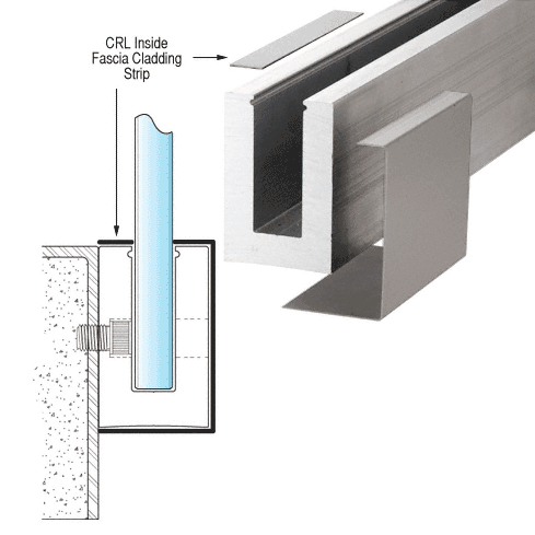 CRL L56S, L68S, L21S, and L25S Series Inside Fascia Cladding Strip