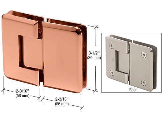 CRL Pinnacle 180 Degree Glass-to-Glass Hinge