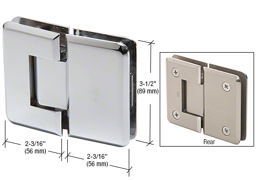 CRL Pinnacle 580 5 Degree Pre-Set Glass-to-Glass Hinge