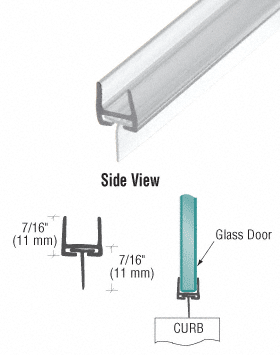 CRL Polycarbonate Bottom Rail with Wipe