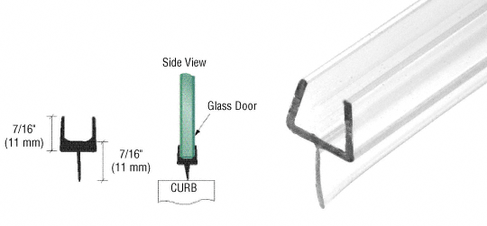 CRL One-Piece Bottom Rails with Clear Wipe