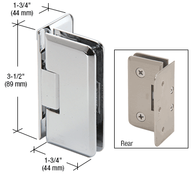 CRL Petite Series Wall Mount Offset Hinges