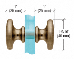 CRL Back-to-Back Traditional Knobs