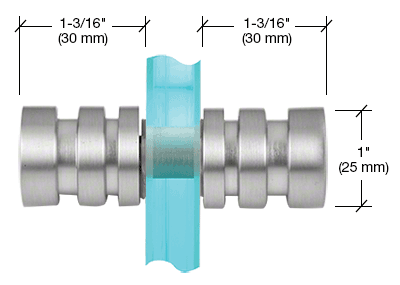 CRL Junior Contemporary Style Shower Door Knobs