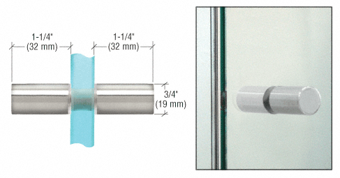 CRL Back-to-Back Cylinder Knobs