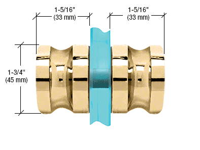 CRL Euro Style Shower Door Knobs