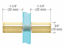 CRL Back-to-Back Cylinder Knobs with Sleeves