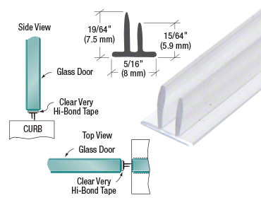 CRL Translucent Vinyl Double Fin Seal