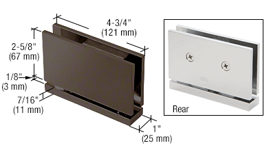 CRL Senior Cardiff Series Top or Bottom Mount Hinges