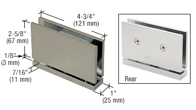 CRL Senior Cardiff Series Top or Bottom Mount Hinges