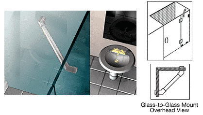 CRL Round Through Glass-to-Glass Support Bars