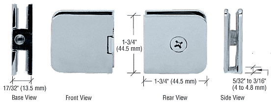 CRL Junior Traditional Style Fixed Panel U-Clamps