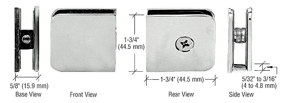 CRL Traditional Style Fixed Panel U-Clamps