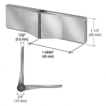 CRL UV Bond Universal Glass-to-Glass Hinges