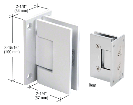 CRL Vienna 037 Wall Mount Full Back Plate Hinge