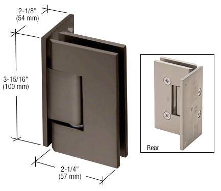 CRL Vienna 044 Wall Mount Offset Back Plate Hinge