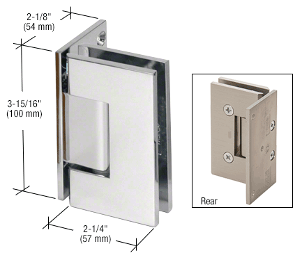 CRL Vienna 044 Wall Mount Offset Back Plate Hinge