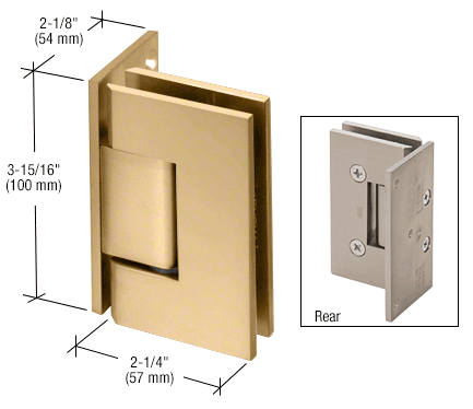 CRL Vienna 044 Wall Mount Offset Back Plate Hinge