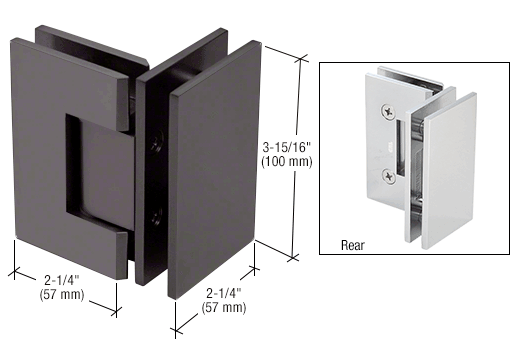 CRL Vienna Series Glass-to-Glass Mount Hinges