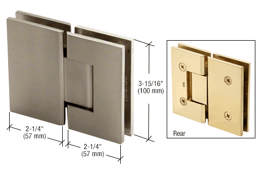 CRL Vienna 580 5 Degree Pre-Set 180 Degree Glass-to-Glass Hinge