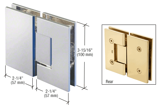 CRL Vienna 580 5 Degree Pre-Set 180 Degree Glass-to-Glass Hinge