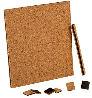 CRL Cork Transport Pads 19 x 19 x 4.5 MM - 1,000 Pack