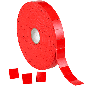 CRL Red Transport Pads 50 x 25 x 4 mm - 500 Roll