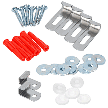 CRL Chrome Finish Clips for 4 mm Mirror - Economy Pack