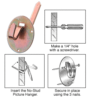 CRL NoStud™ Drywall Picture Hanger