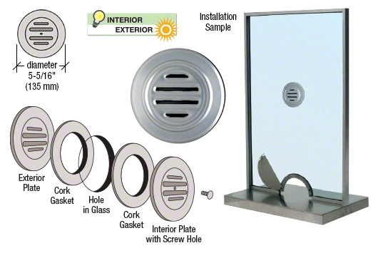 CRL Chrome Plated Brass 5-5/16