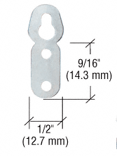 CRL Large Oval Eyelet Flat Metal Type Hangers