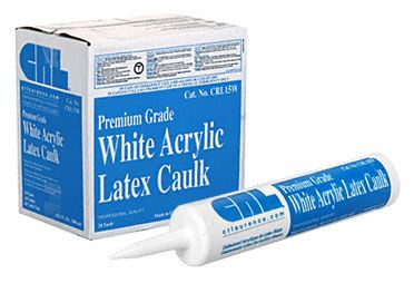 CRL15W White Premium Grade Acrylic Latex Caulk