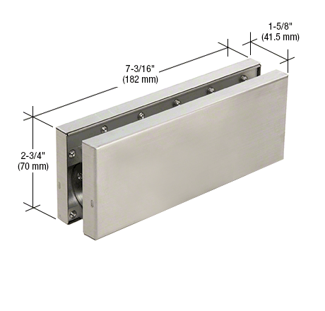 CRL380 Series Hydraulic Patch Fitting Brushed Stainless