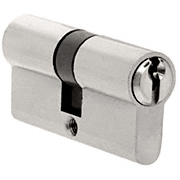 CRL Brushed Stainless Extended Length Keyed Cylinder/Cylinder