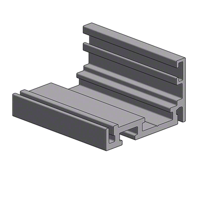 CRL Satin Anodized Fallbrook XL Series Base Profile