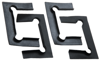 CRL Black Neoprene Geneva Hinge Replacement Gasket Pack with Fin