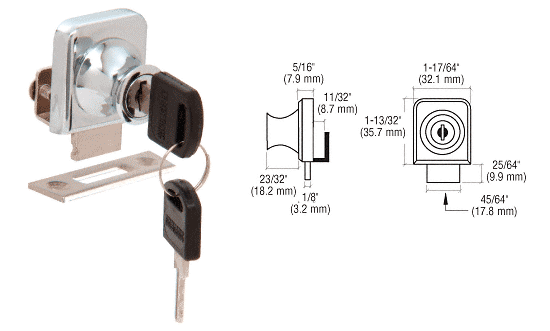 CRL Chrome Lock for 1/4