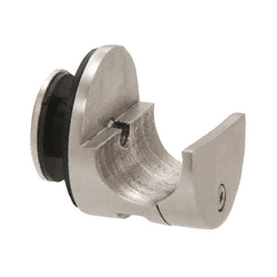 CRL Brushed Stainless Laguna Top Sliding Tube Glass Mount Clamp