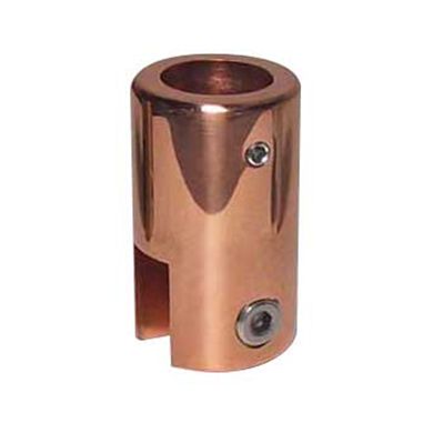 CRL Polished Copper Support Bar Bracket for 3/8