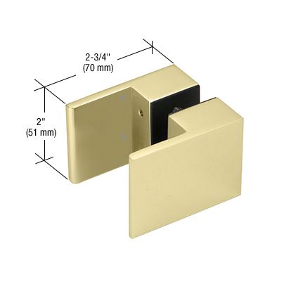 CRL Satin Brass Back-to-Back Paddle Knob