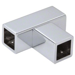 CRL Polished Chrome 'T' Junction Bracket for Square Support Bar