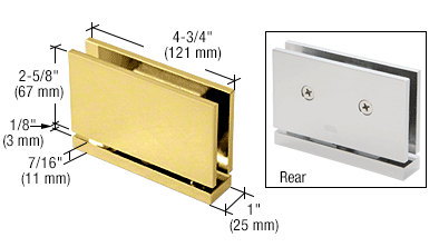 CRL Unlacquered Brass Senior Cardiff Series Hinge