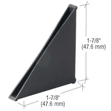 CRL Black Corner Protectors 4mm Glass - 200