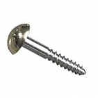 Chrome Plated Dome Heads No 8 gauge, 1-1/4" Steel Screws