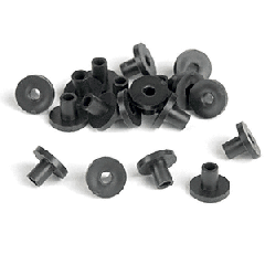 CRL Mirror Spacer Grommet Black Rubber top Hat Type to Take No. 8 Gauge Screws