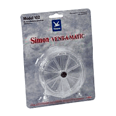 CRL Vent-A-Matic 101 4-3/4" Glass Aperture without Shutters Clear