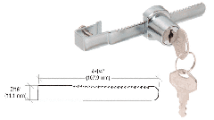 CRL Chrome Randomly Keyed Sliding Glass Door Lock