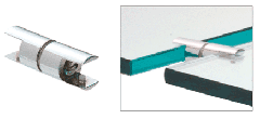 CRL Chrome Double Shelf Connector