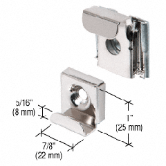 CRL Polished Chrome Plastic Lined Mirror Mounting Clips